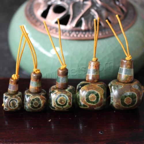 3 Holes Guru Beads, Tibetan Agate, Natural & DIY 