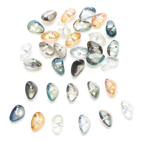 Miracle Glass Beads, Glass Stone, Ingot, colorful plated, DIY Approx 