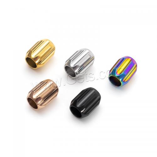 Stainless Steel Large Hole Beads, 304 Stainless Steel, plated, DIY [