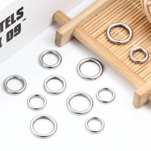 Stainless Steel Linking Ring, 304 Stainless Steel, Donut, DIY Approx [