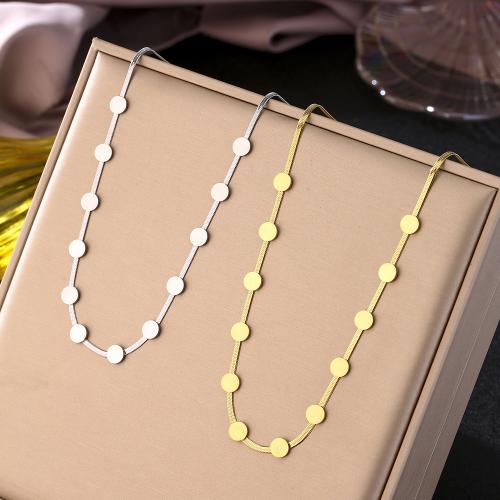 Titanium Steel Jewelry Necklace, with 5cm extender chain, Vacuum Ion Plating, fashion jewelry & for woman 7mm Approx 38 cm 