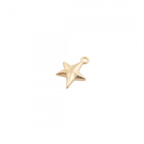 Brass Star Pendants, laiton, étoile, Placage, DIY, doré Vendu par lot