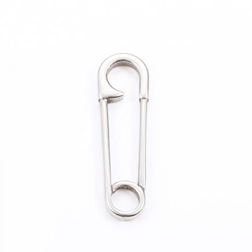 Stainless Steel Pendants, 304 Stainless Steel, Safety Pin, DIY Approx 