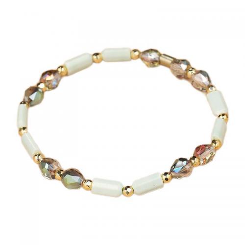 Acrylic Bracelets, with Glass, fashion jewelry & Unisex Approx 18 cm 