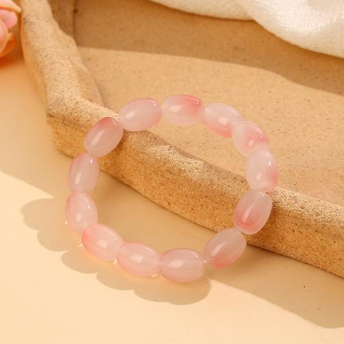 Glass Jewelry Beads Bracelets, fashion jewelry & Unisex Approx 18 cm 