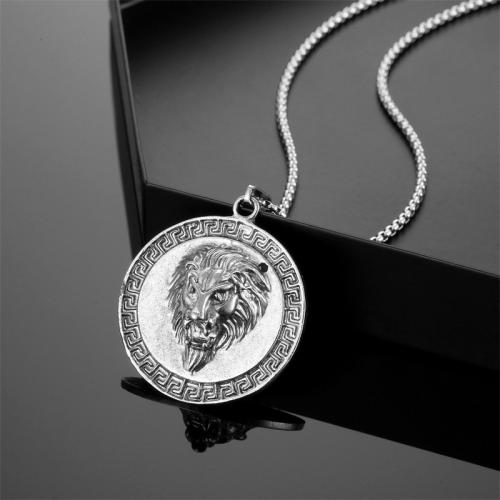 Титан ожерелье ювелирных изделий, титан, с цинковый сплав, Другое покрытие, ювелирные изделия моды, серебряный, длина:70 см, продается PC