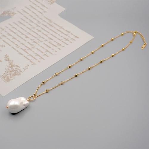 Titan Schmuck Halskette, Titanstahl, mit Kunststoff Perlen, mit Verlängerungskettchen von 6cm, handgemacht, Modeschmuck & für Frau, keine, Länge:ca. 45 cm, verkauft von PC