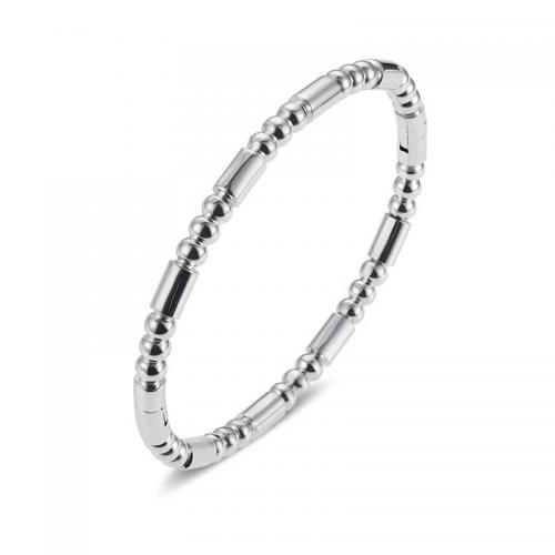 Titanium Steel Bracelet & Bangle, polished & for woman 