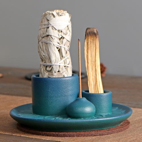 Buy Incense Holder and Burner in Bulk , Porcelain, half handmade, for home and office & durable & multifunctional 