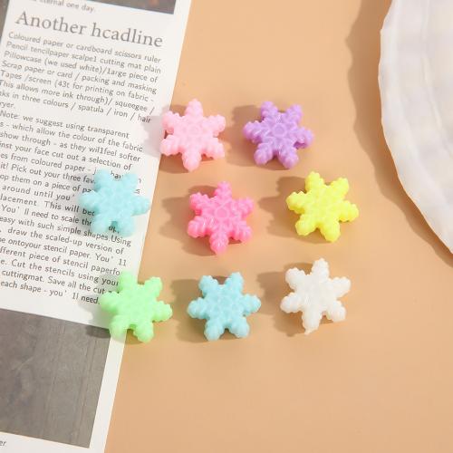 Candy Style Acrylic Beads, Snowflake, DIY, mixed colors 