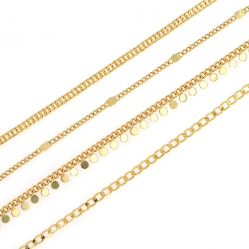 Handmade Brass Chain, 18K gold plated, fashion jewelry & DIY 