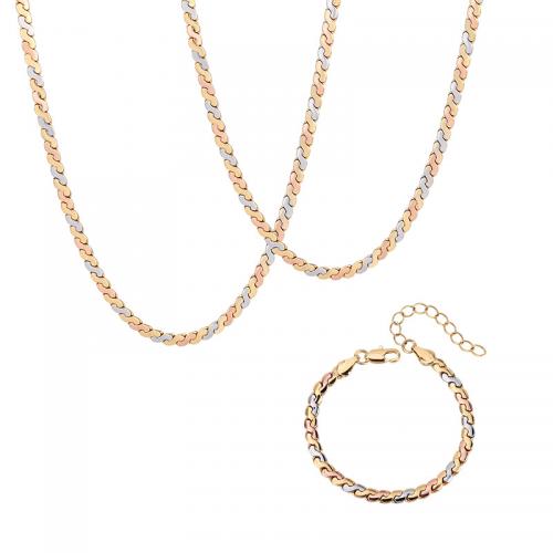 Ensemble de bijoux en cuivre, laiton, longueur différente pour le choix & styles différents pour le choix & pour femme, 4.7mm, Vendu par PC