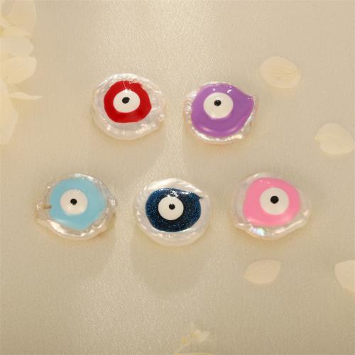 Mode Evil Eye Perlen, Kunststoff Perlen, DIY & Emaille, keine, 19x16mm, verkauft von PC