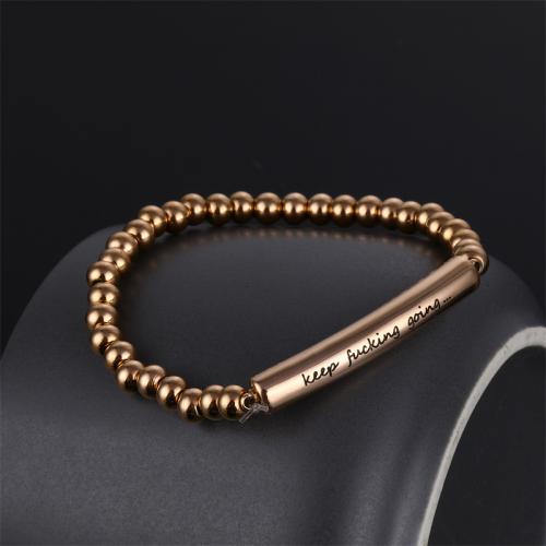 Titanium Steel Bracelet & Bangle, plated, fashion jewelry 