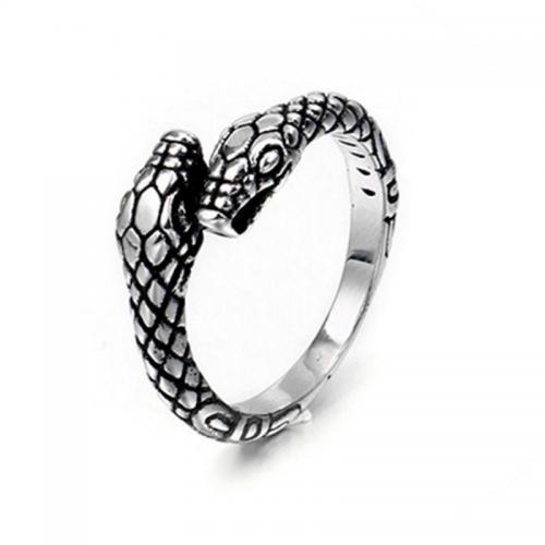 Brass Finger Ring, Snake, fashion jewelry & Unisex, original color, Inner mm mm. 