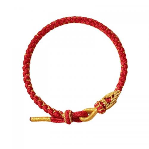 corde de coton bracelet, fait à la main, style folk & unisexe & tressé, plus de couleurs à choisir, cord width 3mm Environ 6-8 pouce, Vendu par PC