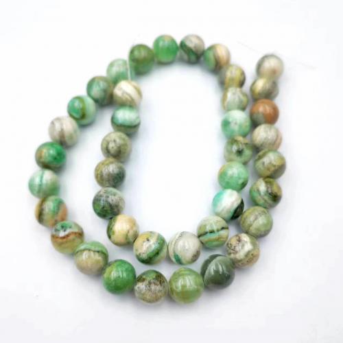 Perles de pierre gemme unique, Persique Jade, Rond, poli, bijoux de mode & DIY & normes différentes pour le choix, couleurs mélangées, Vendu par brin