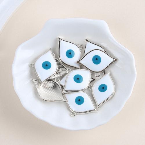Zinc Alloy Evil Eye Pendant, plated, fashion jewelry & DIY & enamel Approx 