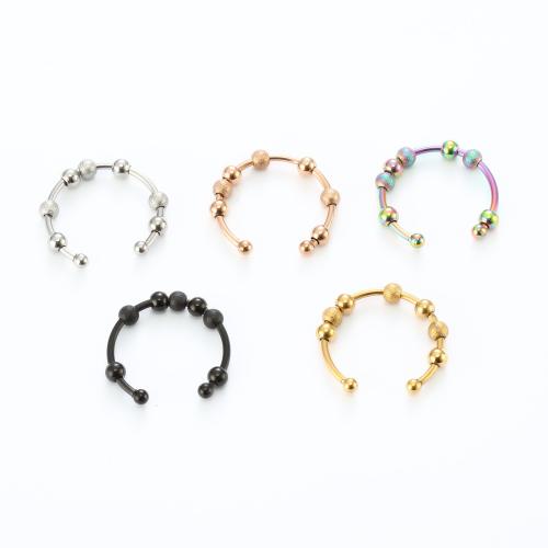 Титан Сталь палец кольцо, титан, ювелирные изделия моды & Мужская, Много цветов для выбора, diameter 17mm, продается PC