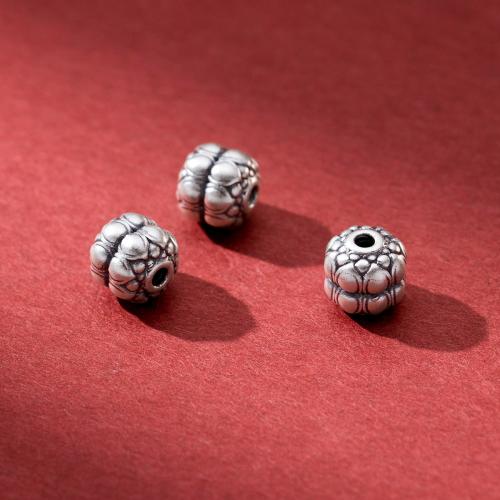 Sterling Silver Spacer Beads, 925 Sterling Silver, Antique finish, DIY, original color Approx 2.5mm 