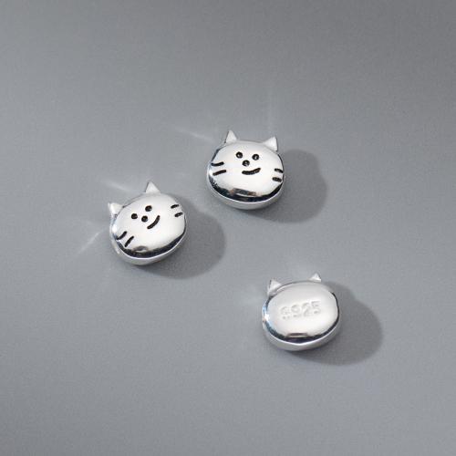 Perles intercalaires en argent , argent sterling 925, Placage, DIY, argent Environ 1.4mm, Vendu par PC