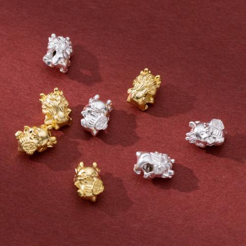 Perles intercalaires en argent , argent sterling 925, dragon, Placage, DIY, plus de couleurs à choisir Environ 2.8mm, Vendu par PC