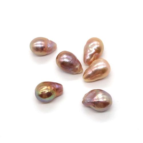 Perlas Freshwater sin Agujero, Perlas cultivadas de agua dulce, Barroco, Bricolaje, Púrpura, Length:13-15mm,Width:9-10mm, Vendido por UD