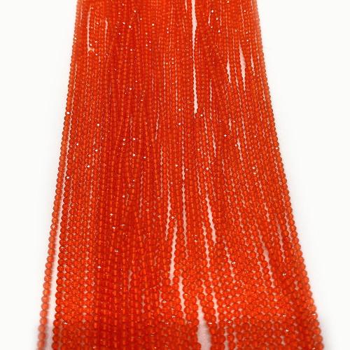 Plaqué Perles de verre, DIY & facettes, rouge Environ 38 cm, Vendu par brin
