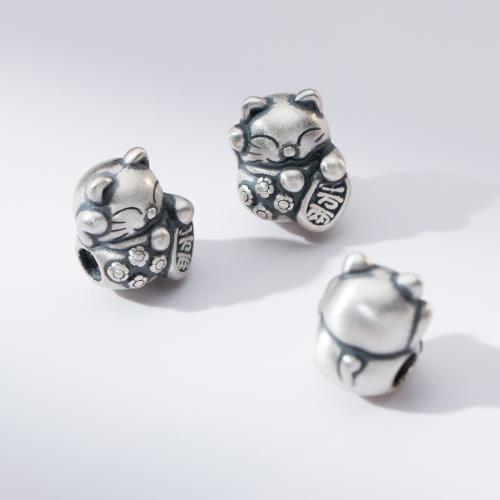 Sterling Silver Spacer Beads, 925 Sterling Silver, Antique finish, DIY, original color Approx 3mm 