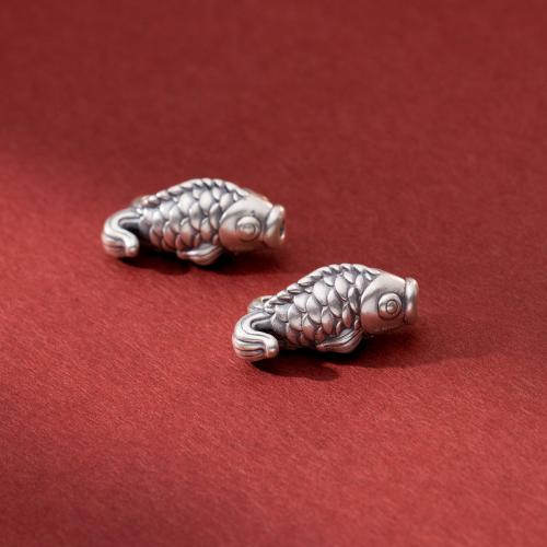 Sterling Silver Spacer Beads, 925 Sterling Silver, Antique finish, DIY, original color Approx 2.1mm 