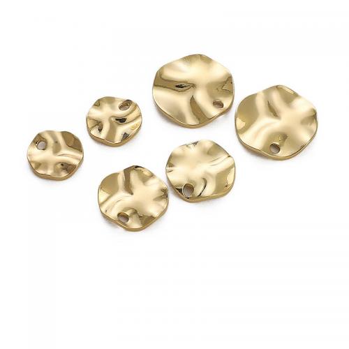 Brass Jewelry Pendants, Round, 14K gold-filled, DIY 