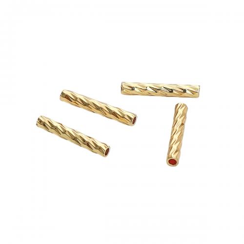 Brass Tube Beads, 14K gold-filled, DIY  Approx 