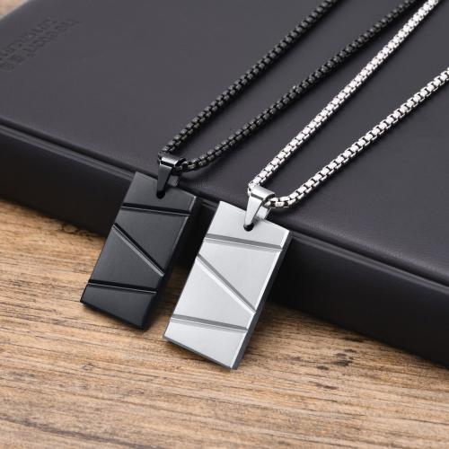 Stainless Steel Jewelry Necklace, 304 Stainless Steel, Vacuum Ion Plating, fashion jewelry & Unisex Approx 60 cm 