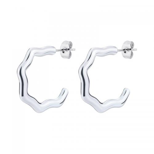 Stainless Steel Stud Earring, 304 Stainless Steel, Vacuum Ion Plating, fashion jewelry & for woman 25mm 