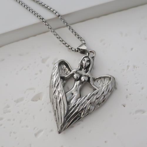 Zinc Alloy Jewelry Pendants, Angel, plated, DIY, silver color 