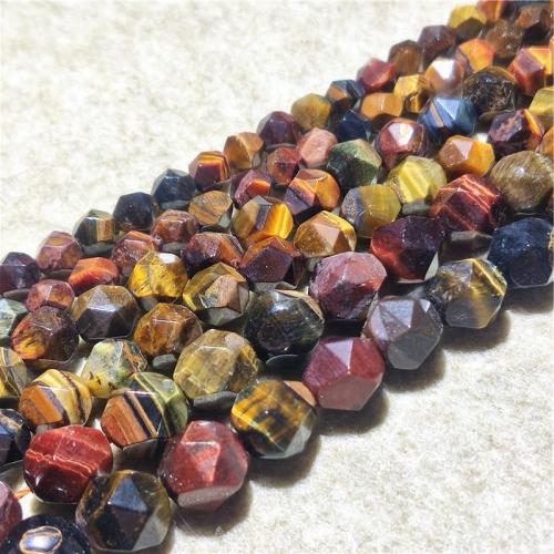 Tiger Eye Beads, DIY & faceted, mixed colors Approx 36-38 cm 