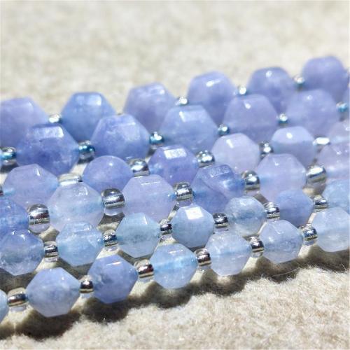 Бусины из одного камня, халцедон, DIY & разный размер для выбора & граненый, светло-синий, длина:Приблизительно 36-38 см, продается Strand