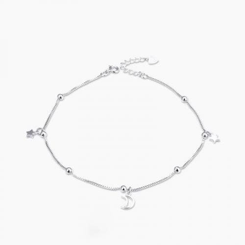 Zinc Alloy Anklet, with 3cm extender chain, polished, fashion jewelry & for woman Approx 23.5 cm 