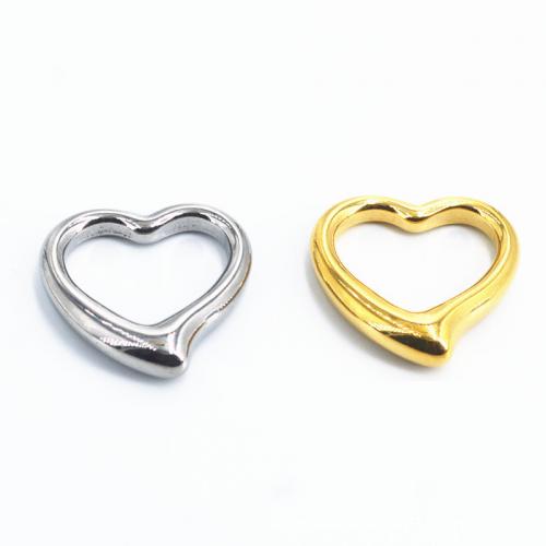 Stainless Steel Heart Pendants, 304 Stainless Steel, DIY 