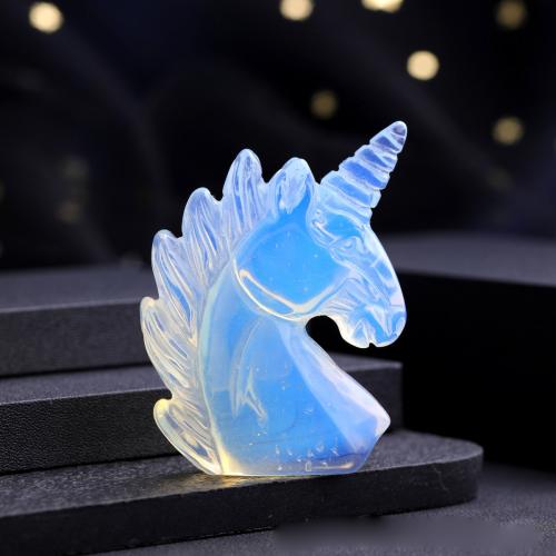 Gemstone Decoration, Natural Stone, Horse, Carved, for home and office 