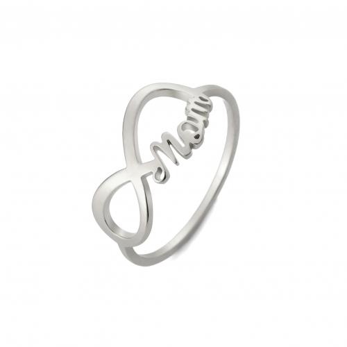 Titanium Steel Finger Ring, plated & for woman & hollow 