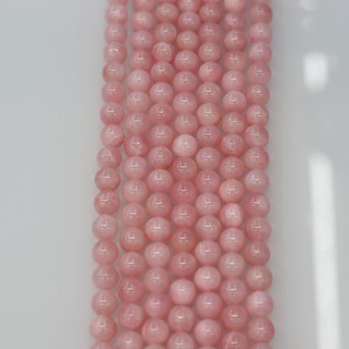 Single Gemstone Beads, Jade, Round, painted, dyed & DIY Approx 40 cm 