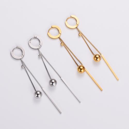 Stainless Steel Drop Earring, 316L Stainless Steel, fashion jewelry & for woman 80mm 