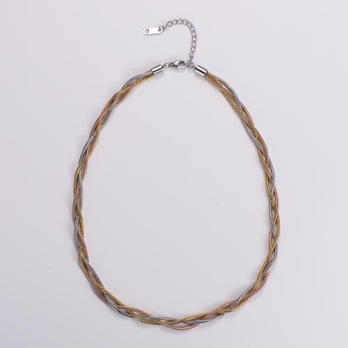 Halskette, 316 L Edelstahl, mit Verlängerungskettchen von 6cm, Modeschmuck & für Frau, Länge:ca. 40 cm, verkauft von PC