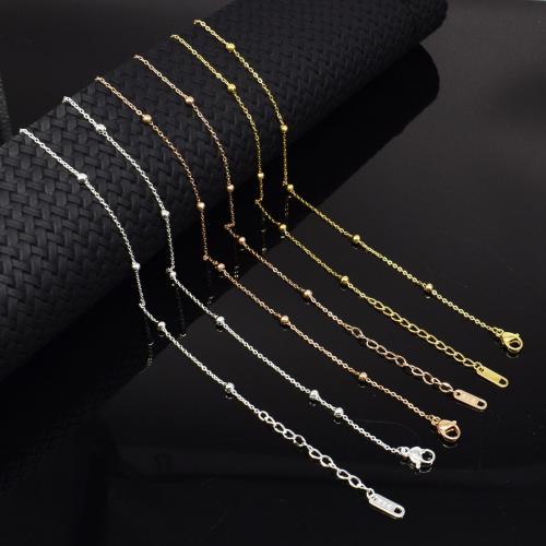 Titanium Steel Jewelry Necklace, fashion jewelry & for man 2.2mm 