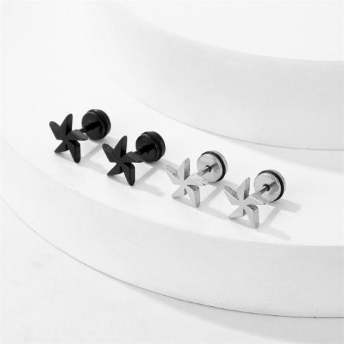 Titanium Steel Earrings, Pinwheel, plated, fashion jewelry 