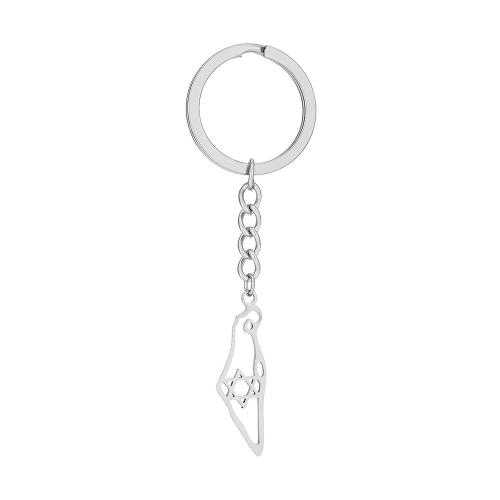 Stainless Steel Key Chain, 304 Stainless Steel, plated, Unisex 