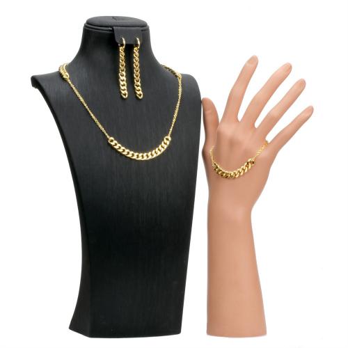 Conjunto de la joya de cobre amarillo, metal, chapado, diferentes estilos para la opción & para mujer, dorado, Vendido por UD