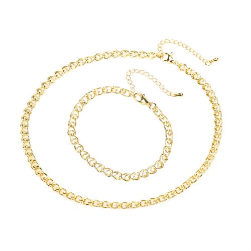 Conjunto de la joya de cobre amarillo, metal, diferentes estilos para la opción & para mujer, dorado, Vendido por UD