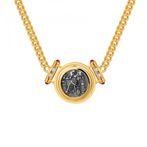 Ожерелье ручной латунные, Латунь, плакированный настоящим золотом, ювелирные изделия моды & Женский, Золотой, длина:Приблизительно 45-50 см, продается PC